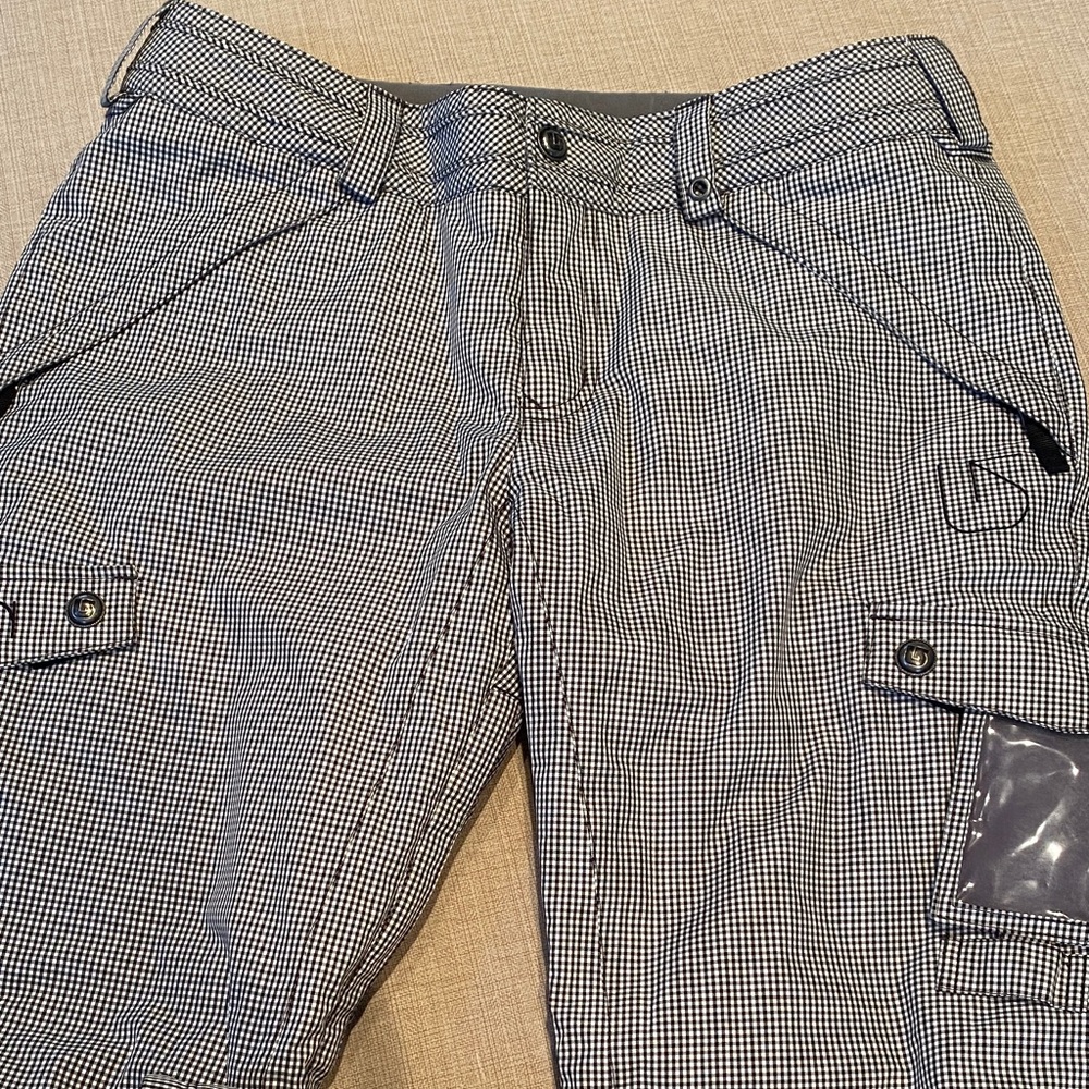 Burton Women’s Fly Pant Snowboarding Pants, Checkered Cargo